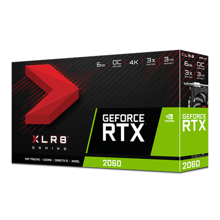 PNY GeForce RTX™ 2060 6GB XLR8 Gaming Overclocked Edition