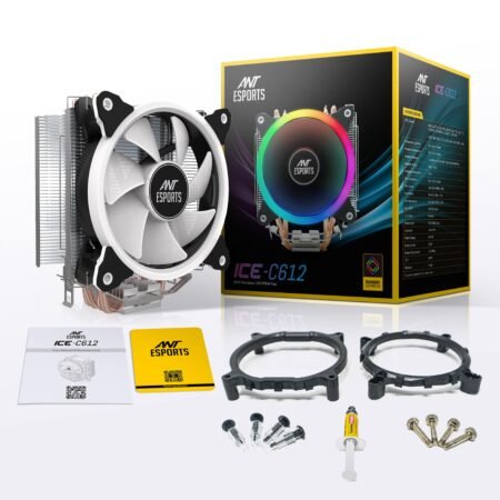 Ant Esports ICE-C612 with Rainbow LED PWM CPU Cooler/Fan