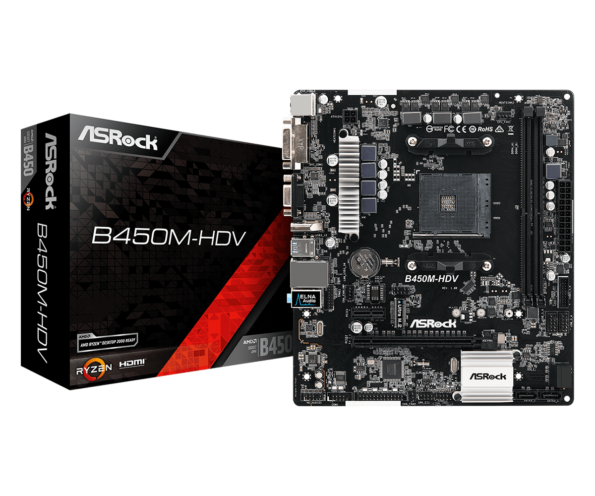 ASROCK B450M-HDV Motherboard