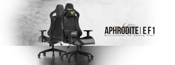 Different from the common computer chair, APHRODITE EF1-L has an exquisitely tailored look. This gaming chair remasters the cockpit from the sports car and APHRODITE series has become one of the prominent sculptural creations from GAMDIAS.