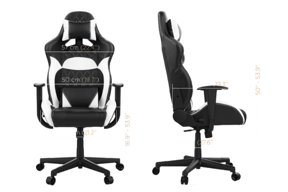 Easily adjust the height of the seat and tilt the backrest up to a 135 degrees, the backrest has optimal ergonomic support for both posture and back stress prevention.