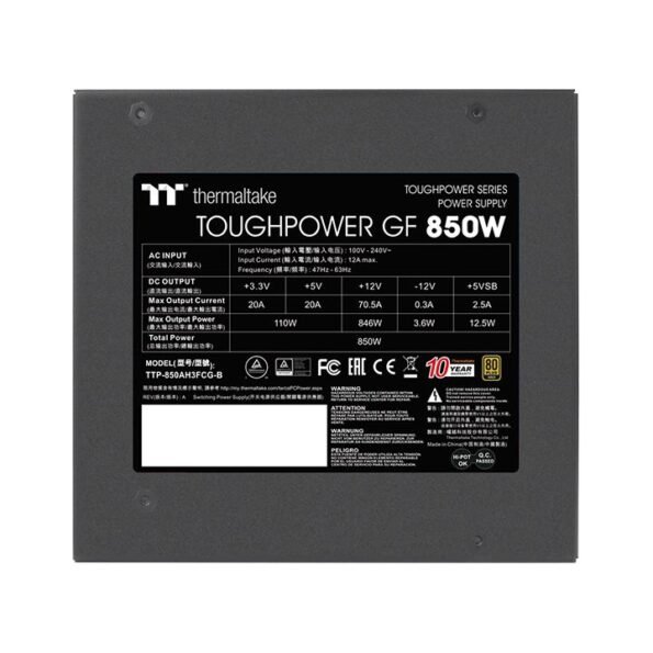 Thermaltake Toughpower GF 850W 80+ Gold FullyModular
