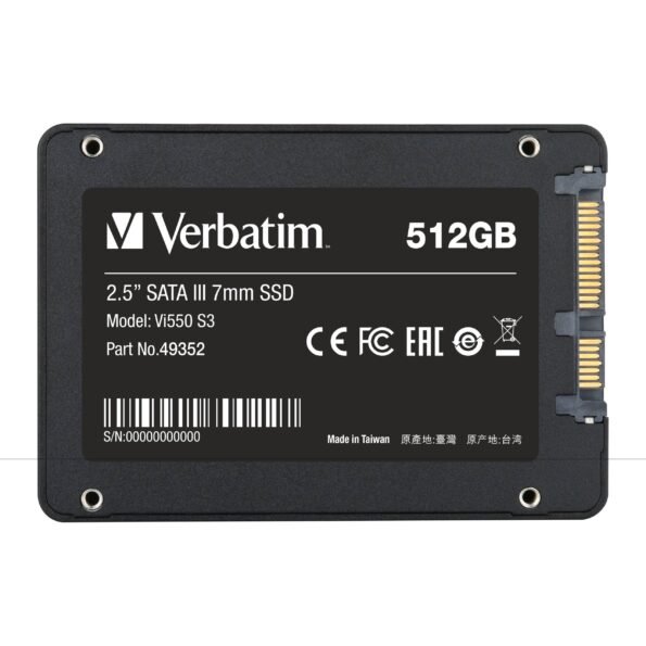 Verbatim 512GB Vi550 SATA III 2.5” Internal SSD