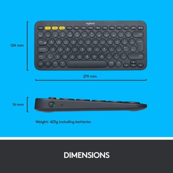 LOGITECH K380 WIRELESS KEYBOARD Black