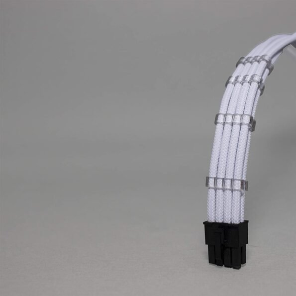 Sensei Mods Sleeved PSU Cable Extension Kit- PURE White