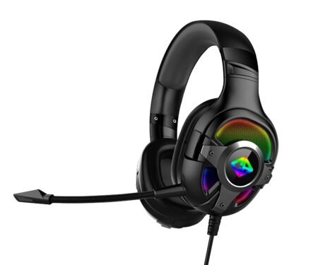 Cosmic Byte Oberon 7.1 RGB Gaming Headset with Dual Input- USB and 3.5mm Jack, Detachable Microphone, 90° Rotatable Earcups (Black)