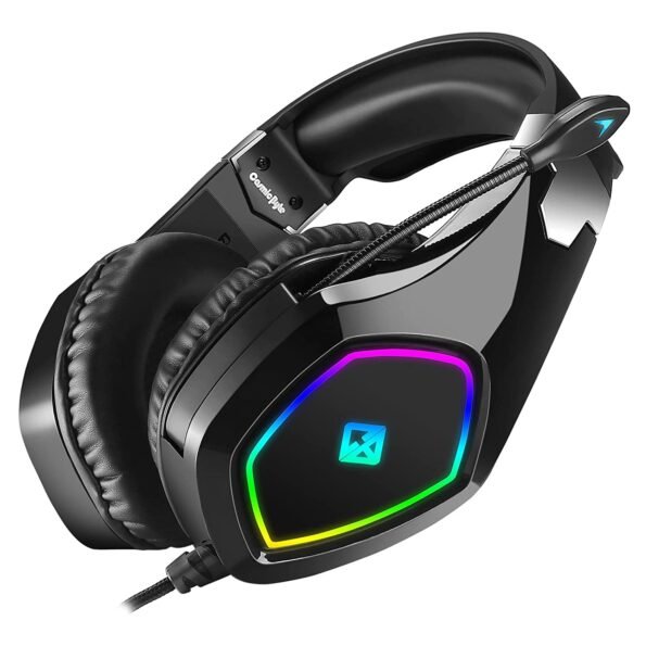 Cosmic Byte ERSA Gaming Headphone, RGB LED and Microphone for PC, PS5, Xbox, Mobiles, Tablets, Laptops (Interstellar Black)