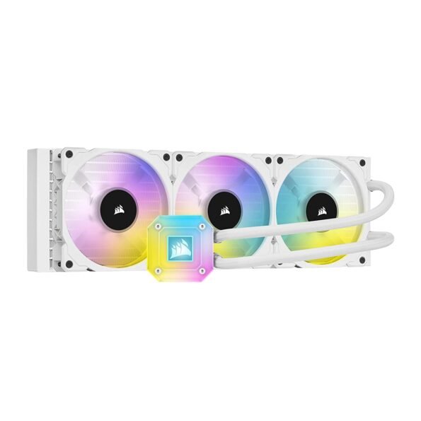 Corsair iCUE H150i Elite CAPELLIX, 360mm Radiator, Liquid CPU Cooler, White