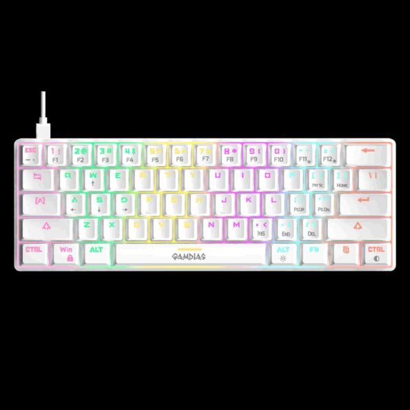 GAMDIAS HERMES E4 3in1 MECHANICAL KEYBOARD/MICE/MATD WHITE COLOUR RGB