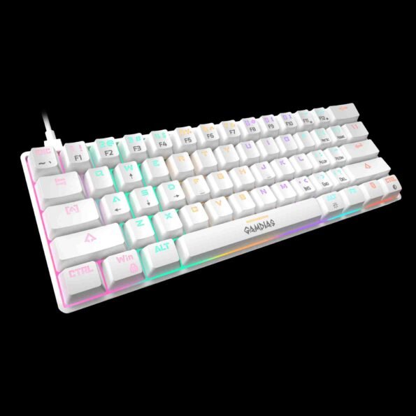 GAMDIAS HERMES E4 3in1 MECHANICAL KEYBOARD/MICE/MATD WHITE COLOUR RGB