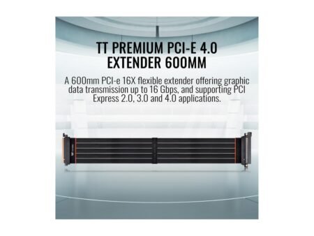 Thermaltake PCI Express Extender Black PCI-E 4.0 16X 600mm