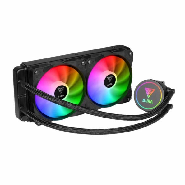 GAMDIAS AURA GL 240 CPU RGB Liquid Cooler(black)