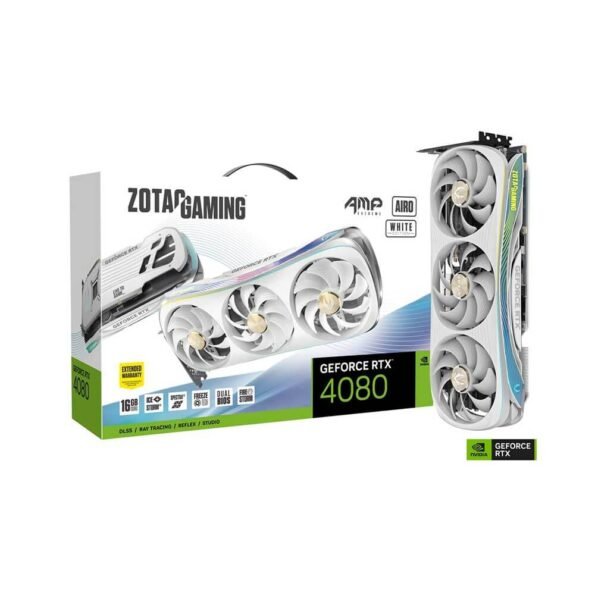 ZOTAC GAMING GeForce RTX 4080 16GB AMP Extreme AIRO White Edition