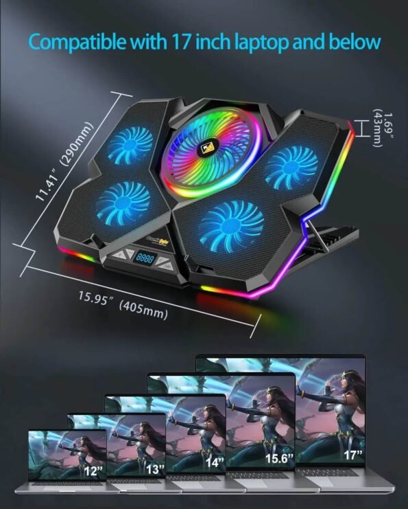 COSMIC BYTE CYCLONE RGB COOLING PAD