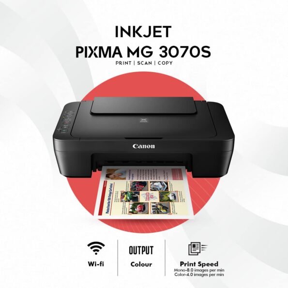 CANON PIXMA MG3070S INKJET PRINTER