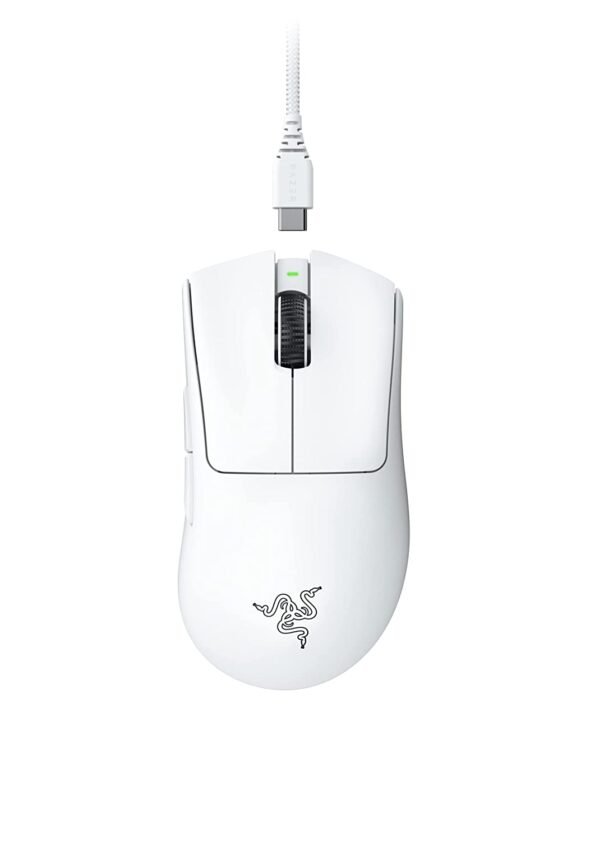 RAZER DEATHADDER V3 PRO GAMING MOUSE (WHITE)