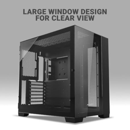 Ant Esports Chassis Crystal XL Black with fans