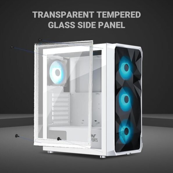 Ant Esports Chassis ICE-112 White