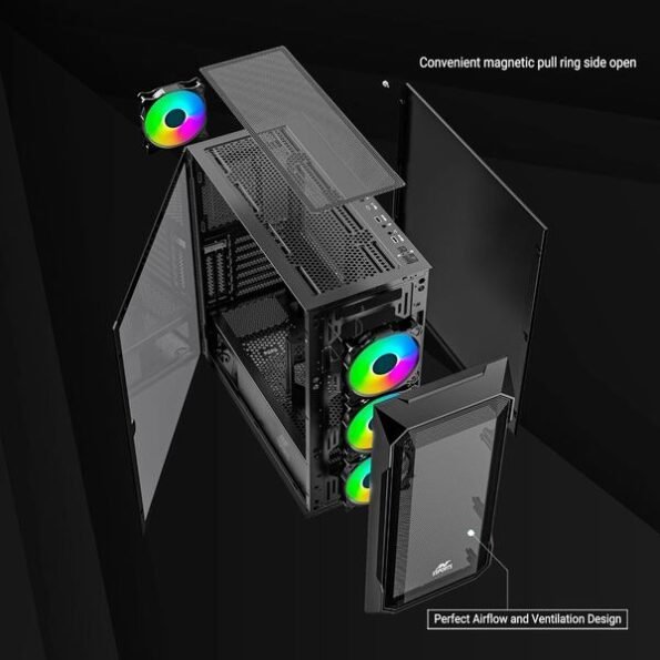 Ant Esports Chassis ICE-410TG Black