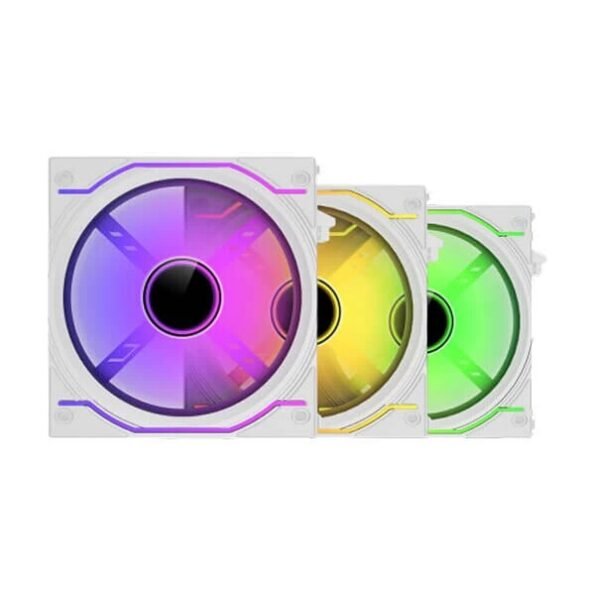 Ant Esports CRYSTAFLOW 120MM 3 in 1 fan kit argb white