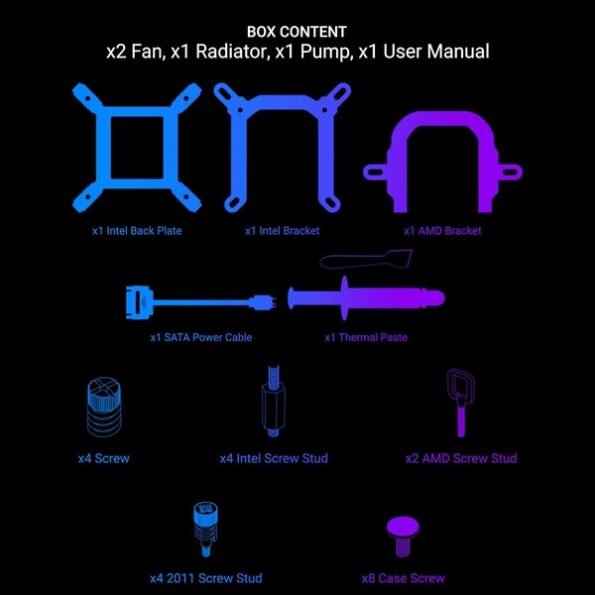 Ant Esports ICE CHROMA-240 ARGB LIQUID COOLER BLACKAnt Esports ICE CHROMA-240 ARGB LIQUID COOLER BLACK