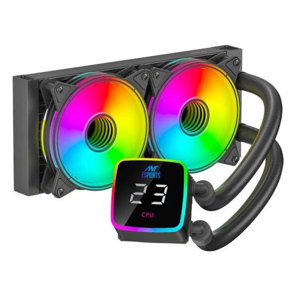 Ant Esports ICEFLOW-240MM ARGB LIQUID COOLER BLACK