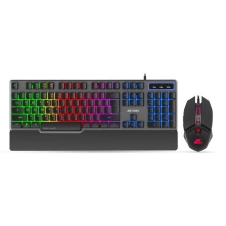 Ant Esports KM500 Pro Backlit Wired Gaming Keyboard and Mouse Combo-Black