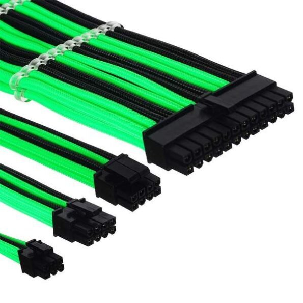 Ant Esports MOD Extension Cable Set 30 cm Black & Green.