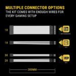 Ant Esports MOD Extension Cable Set 30 cm White.(1)