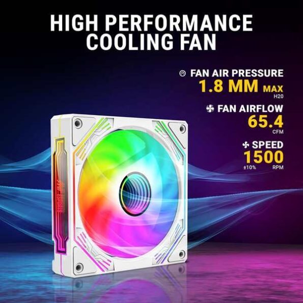 Ant Esports SCIFLOW KIT 120mm 3-in-1 Case Fan Kit ARGB (White)