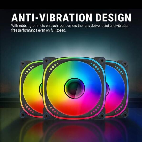 Ant Esports SPECTRAFLOW 120MM 3 In 1 Fan Kit ARGB (Black)