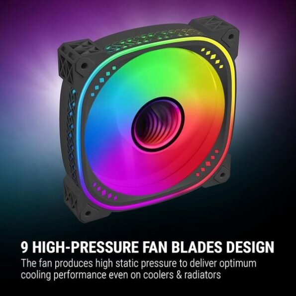 Ant Esports SPECTRAFLOW 120MM 3 In 1 Fan Kit ARGB (Black)