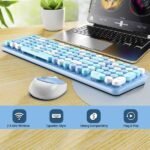 Ant Esports WKM44 Wireless Retro Keyboard and Mouse Combo (Blue) 1(1)