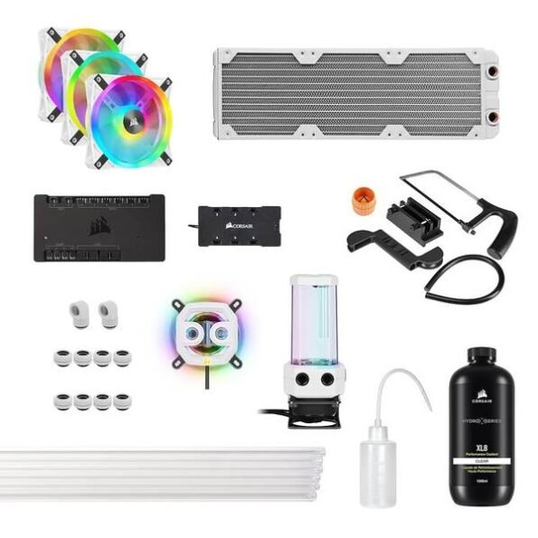 CORSAIR Hydro X Series iCUE XH305i RGB PRO Custom Cooling Kit WHITE