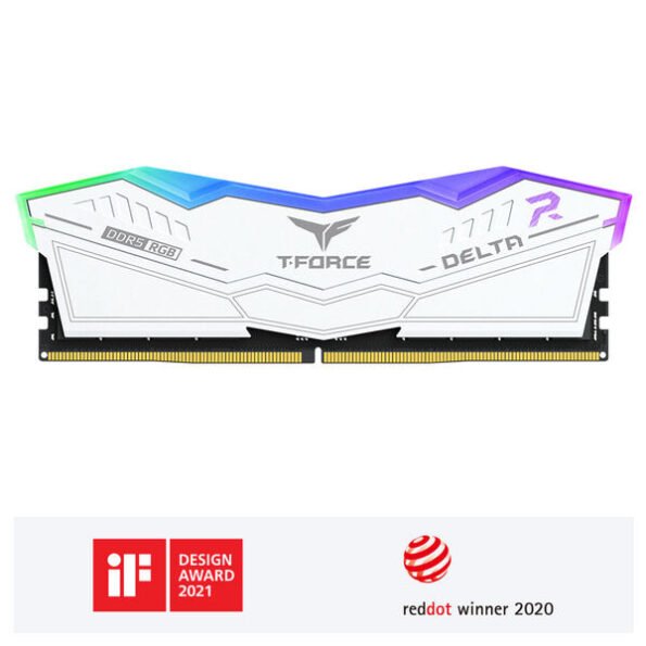 T-Force DDR5 Delta RGB Single White 5600MHz 16GB RAM