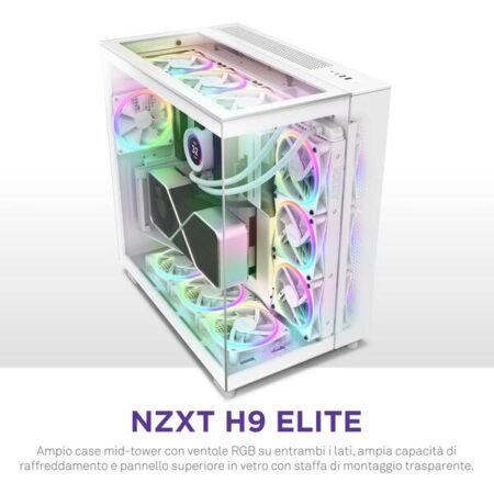 NZXT CHASSIS H Series H9 Elite Edition ATX White