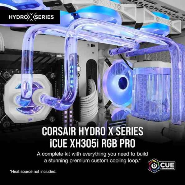 CORSAIR Hydro X Series iCUE XH305i RGB PRO Custom Cooling Kit WHITE