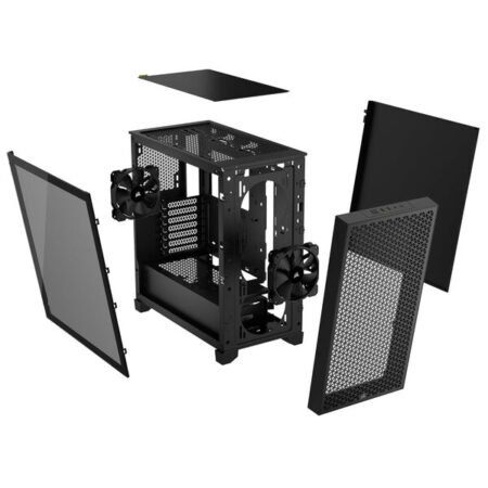 3000D Tempered Glass Mid-Tower, Black