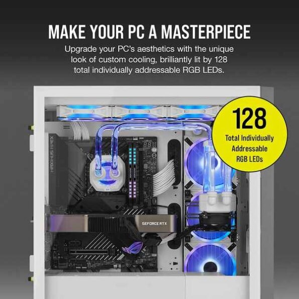 CORSAIR Hydro X Series iCUE XH305i RGB PRO Custom Cooling Kit WHITE