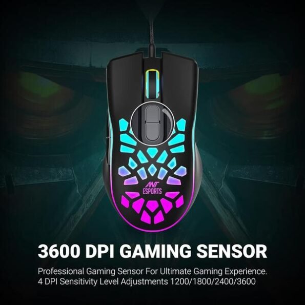 Ant Esports GM80 Wired Optical Gaming Mouse