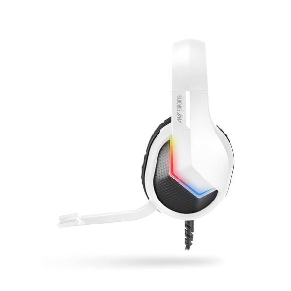 Ant Esports H1100 Pro Auto RGB Wired Gaming Headset (White)