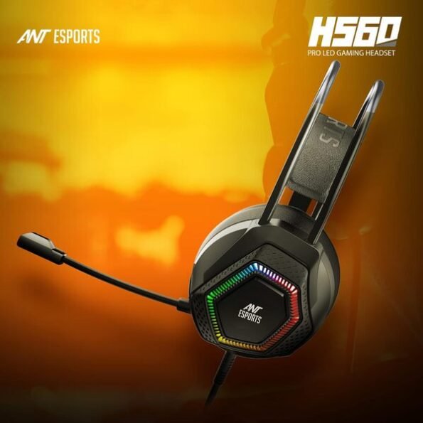 Ant Esports H560 RGB Gaming Headset - Black