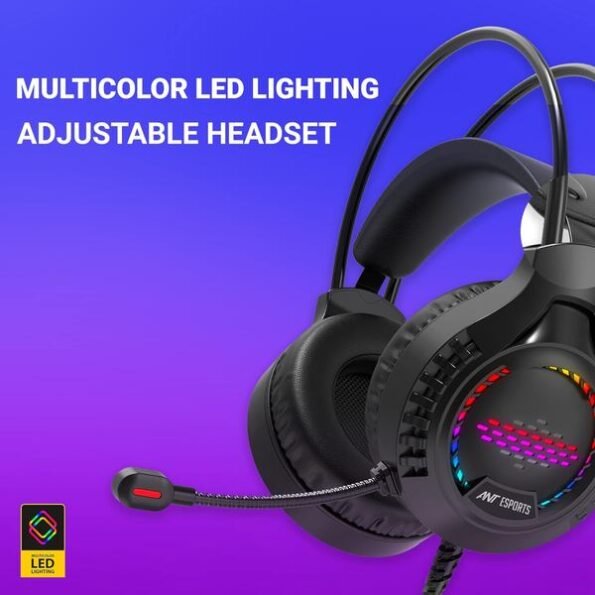 Ant Esports H650 HD RGB LED Gaming Headset.