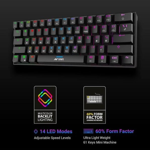 Ant Esports MK1300 Mini Mechanical Gaming Keyboard