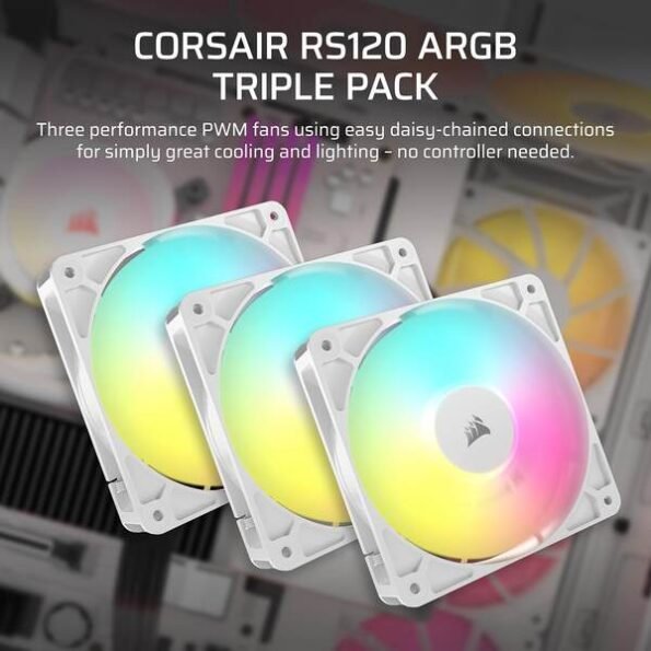 CORSAIR RS120 ARGB 120mm ARGB Fan Triple Pack