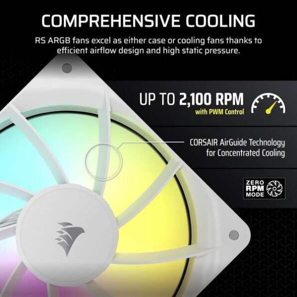 CORSAIR RS120 ARGB 120mm ARGB Fan Triple Pack