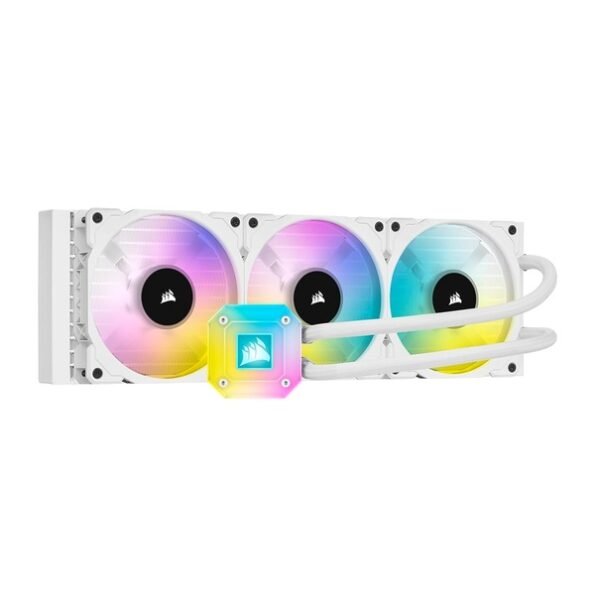 CORSAIR iCUE H150i ELITE White, 360mm Radiator, Liquid CPU Cooler