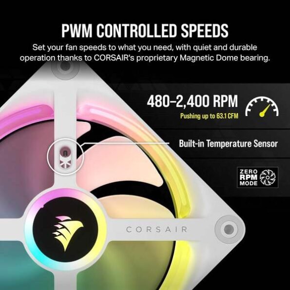 CORSAIR iCUE LINK QX120 120mm RGB FAN WHITE