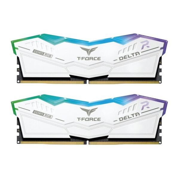 T-FORCE DDR5 Delta RGB Kits White 6000MHz 16GBx2 RAM