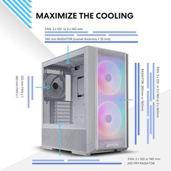 Lian li Lancool 216 RGB Front fans